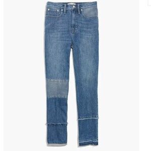 Madewell x ISKO Patchwork Straight Jean Sz 30